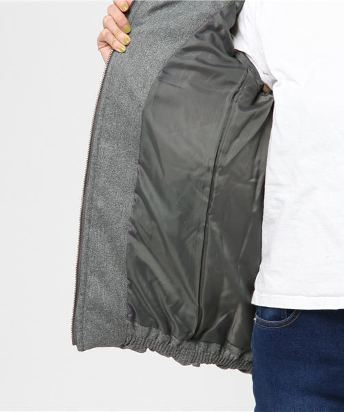 LBC（エルビーシー）の「ヘリンボンリブ使いブルゾン（ブルゾン・レディース・ライトグレー/ダークグレー/ネイビー・LARGE/MEDIUM）」の10枚目の写真