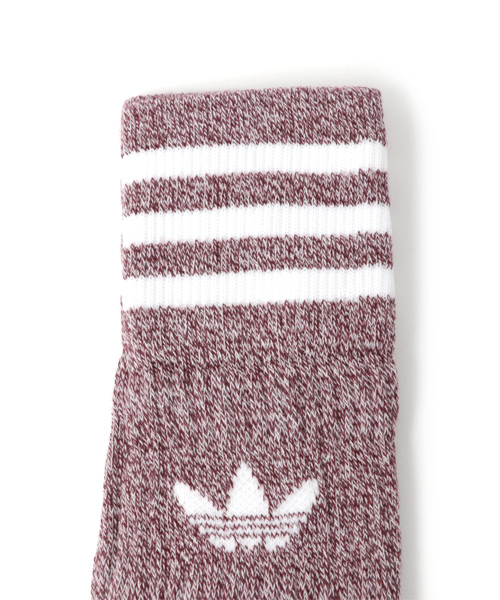 adidas（アディダス）の「オリジナルス 靴下 ソックス [SOLID CREW SOCKS MELANGE]（ソックス/靴下・メンズ・ライトグレー/レッド・22.0～24.0cm/24.0～26.0cm/27.0～29.0cm）」の5枚目の写真