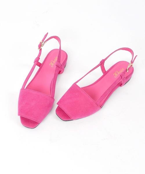 Khaju（カージュ）の「Khaju:オープントゥサンダル◇（サンダル・レディース・イエロー/ブラック/ピンク/ベージュ・36/38/37）」の16枚目の写真