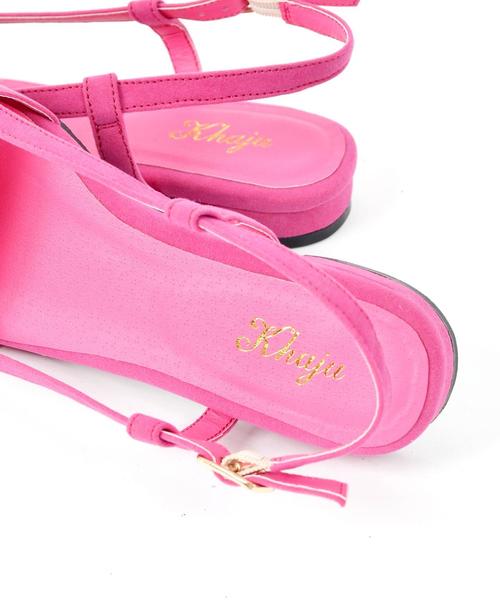 Khaju（カージュ）の「Khaju:オープントゥサンダル◇（サンダル・レディース・イエロー/ブラック/ピンク/ベージュ・36/38/37）」の13枚目の写真