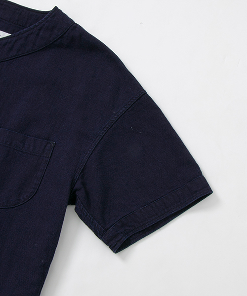 WORK NOT WORK URBAN RESEARCH（ワークノットワークアーバンリサーチ）の「WORK NOT WORK　インディゴベースボールシャツ（シャツ/ブラウス・メンズ・インディゴブルー・LARGE/MEDIUM/SMALL）」の11枚目の写真