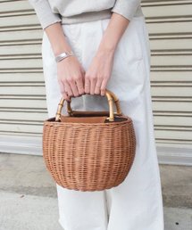 FRAMeWORK | BAGMATI バンブーハンドルBAG　追加◆(かごバッグ)