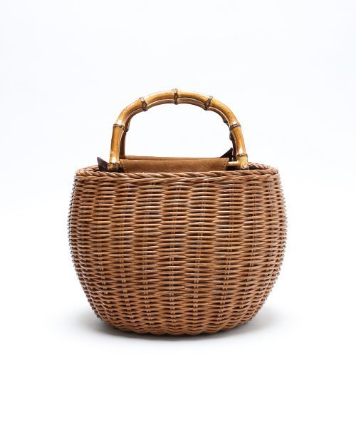 FRAMeWORK（フレームワーク）の「BAGMATI バンブーハンドルBAG　◆（かごバッグ・レディース・キャメル・FREE）」の5枚目の写真