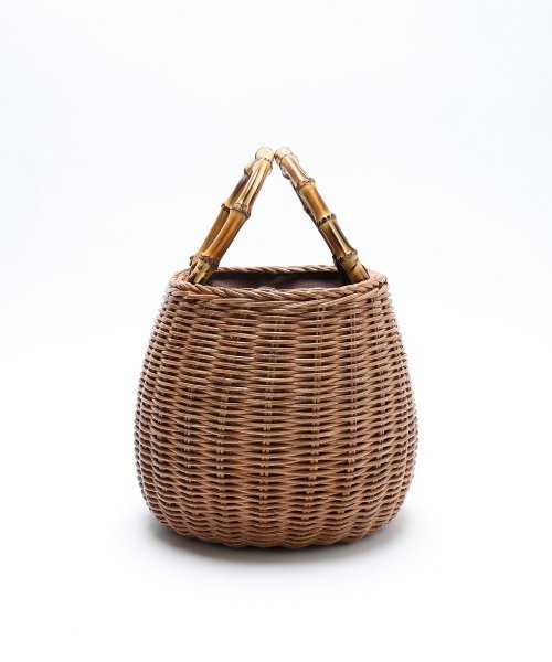 FRAMeWORK（フレームワーク）の「BAGMATI バンブーハンドルBAG　◆（かごバッグ・レディース・キャメル・FREE）」の11枚目の写真