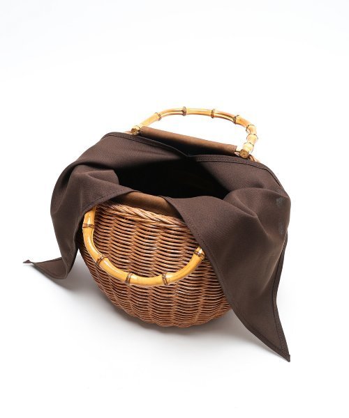 FRAMeWORK（フレームワーク）の「BAGMATI バンブーハンドルBAG　◆（かごバッグ・レディース・キャメル・FREE）」の15枚目の写真