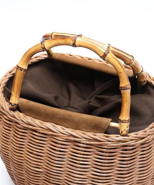 FRAMeWORK（フレームワーク）の「BAGMATI バンブーハンドルBAG　◆（かごバッグ・レディース・キャメル・FREE）」の16枚目の写真