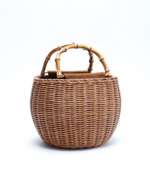 FRAMeWORK（フレームワーク）の「BAGMATI バンブーハンドルBAG　◆（かごバッグ・レディース・キャメル・FREE）」の9枚目の写真