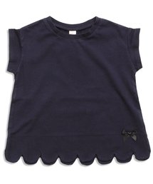 apres les cours | 裾スカラップTシャツ(Tシャツ/カットソー)