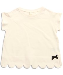 apres les cours | 裾スカラップTシャツ(Tシャツ/カットソー)