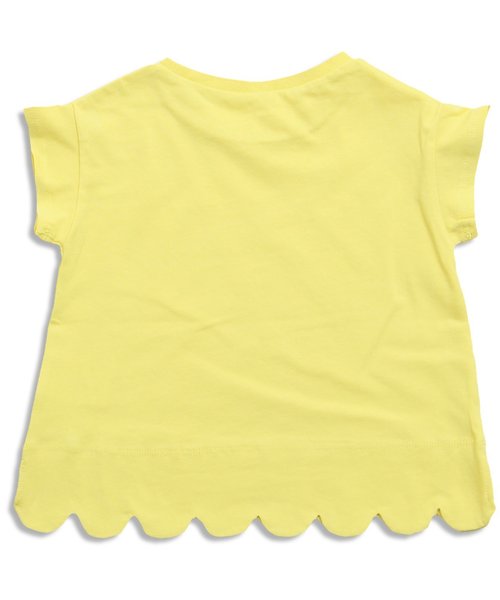 apres les cours(アプレレクール)の「裾スカラップTシャツ(Tシャツ/カットソー・キッズ・ネイビー/イエロー/グレー/オフホワイト・80/90/140/100/120/110/130)」の10枚目の写真