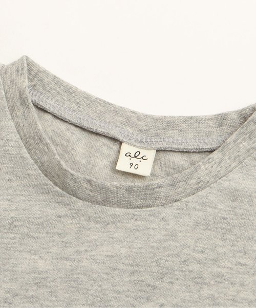 apres les cours(アプレレクール)の「裾スカラップTシャツ(Tシャツ/カットソー・キッズ・ネイビー/イエロー/グレー/オフホワイト・80/90/140/100/120/110/130)」の11枚目の写真