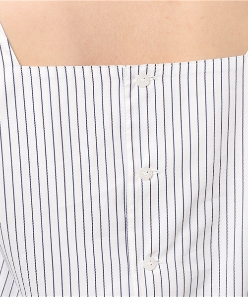 PEGGY LANA（ペギーラナ）の「Sleeve Gather PO（Tシャツ/カットソー・レディース・ホワイト系その他/ダークネイビー・FREE）」の3枚目の写真