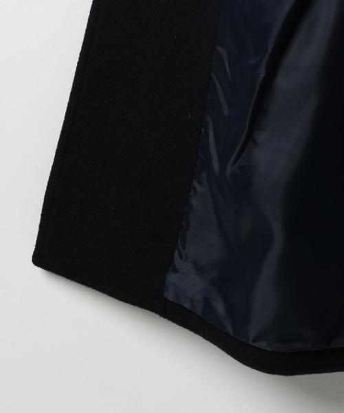 coen（コーエン）の「カバーリングウールミディアムフーデッドコート（ピーコート・レディース・ライトグレー/ブラウン/ネイビー・LARGE/MEDIUM）」の22枚目の写真