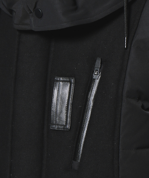5351 POUR LES HOMMES(ゴーサンゴーイチプールオム)の「コンビネーションショートダウンブルゾン(ダウンジャケット/コート・メンズ・ブラック/ネイビー・44/46/48/50)」の22枚目の写真