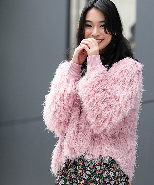 WEGO（ウィゴー）の「WEGO/モンスターショートカーディガン（カーディガン/ボレロ・レディース・ブラック/グレー/イエロー/ライトピンク/ピンク系その他/アイボリー・FREE）」の6枚目の写真