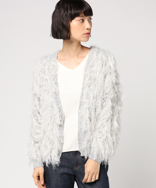 WEGO（ウィゴー）の「WEGO/モンスターショートカーディガン（カーディガン/ボレロ・レディース・ブラック/グレー/イエロー/ライトピンク/ピンク系その他/アイボリー・FREE）」の8枚目の写真