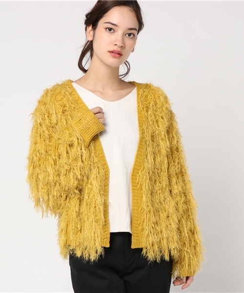 WEGO（ウィゴー）の「WEGO/モンスターショートカーディガン（カーディガン/ボレロ・レディース・ブラック/グレー/イエロー/ライトピンク/ピンク系その他/アイボリー・FREE）」の10枚目の写真