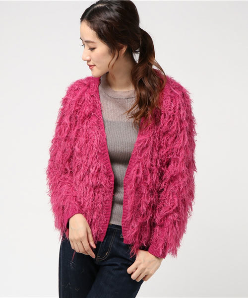 WEGO（ウィゴー）の「WEGO/モンスターショートカーディガン（カーディガン/ボレロ・レディース・ブラック/グレー/イエロー/ライトピンク/ピンク系その他/アイボリー・FREE）」の13枚目の写真