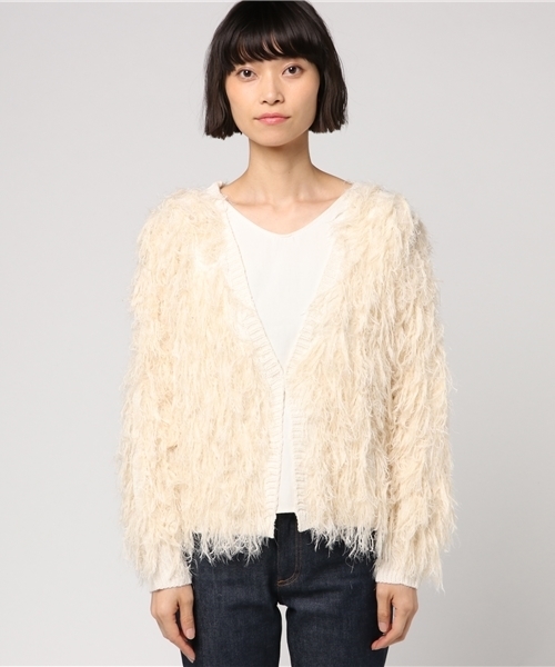 WEGO（ウィゴー）の「WEGO/モンスターショートカーディガン（カーディガン/ボレロ・レディース・ブラック/グレー/イエロー/ライトピンク/ピンク系その他/アイボリー・FREE）」の16枚目の写真