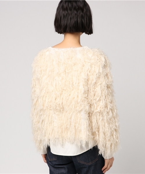 WEGO（ウィゴー）の「WEGO/モンスターショートカーディガン（カーディガン/ボレロ・レディース・ブラック/グレー/イエロー/ライトピンク/ピンク系その他/アイボリー・FREE）」の7枚目の写真