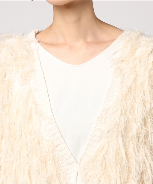 WEGO（ウィゴー）の「WEGO/モンスターショートカーディガン（カーディガン/ボレロ・レディース・ブラック/グレー/イエロー/ライトピンク/ピンク系その他/アイボリー・FREE）」の9枚目の写真