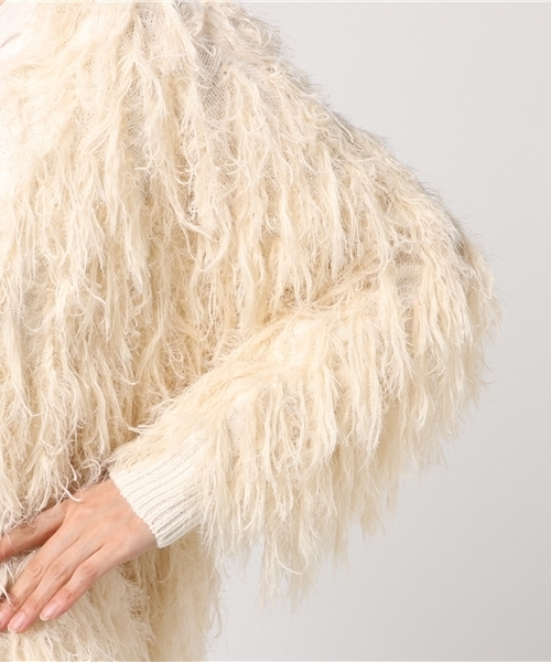 WEGO（ウィゴー）の「WEGO/モンスターショートカーディガン（カーディガン/ボレロ・レディース・ブラック/グレー/イエロー/ライトピンク/ピンク系その他/アイボリー・FREE）」の12枚目の写真