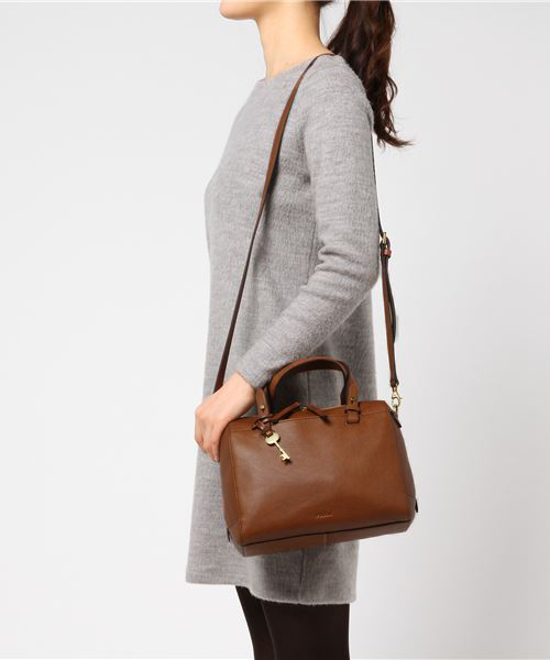 FOSSIL(フォッシル)の「RACHEL SATCHEL ZB7256(ハンドバッグ・レディース・ブラウン/ブラック/グレイッシュベージュ/タン/カリビアンブルー/ブルー系その他/ダークグリーン/レンガ・FREE)」の13枚目の写真