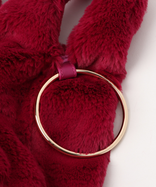 Andemiu（アンデミュウ）の「【ベージュWEB限定】エコファー２ＷＡＹバッグ776868（トートバッグ・ライトブルー/ベージュ/グレー/ピンク・FREE）」の6枚目の写真