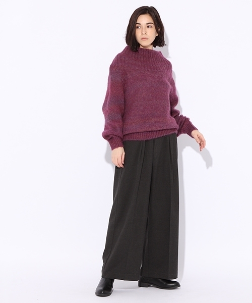 niko and...（ニコアンド）の「ウーリーツイルワイドパンツ【niko and ...】（その他パンツ・レディース・ブラック/ベージュ/ブラウン・3/4）」の13枚目の写真