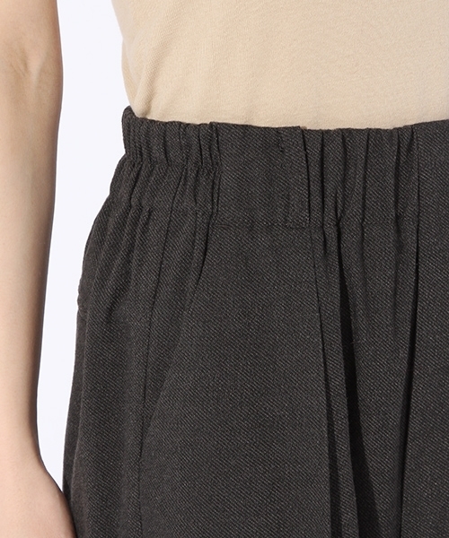 niko and...（ニコアンド）の「ウーリーツイルワイドパンツ【niko and ...】（その他パンツ・レディース・ブラック/ベージュ/ブラウン・3/4）」の17枚目の写真