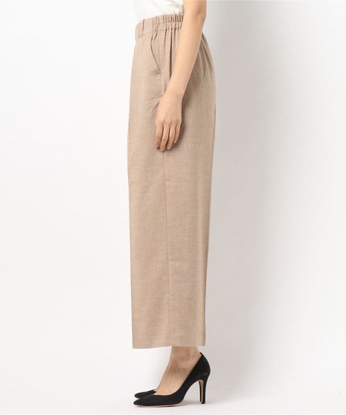 niko and...（ニコアンド）の「ウーリーツイルワイドパンツ【niko and ...】（その他パンツ・レディース・ブラック/ベージュ/ブラウン・3/4）」の4枚目の写真