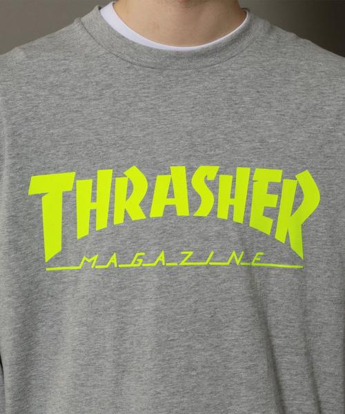 THRASHER(スラッシャー)の「【別注】 <THRASHER> LOGO LONG SLEEVE TEE/Tシャツ ◆(Tシャツ/カットソー・メンズ・グレー/ホワイト・LARGE/MEDIUM/SMALL)」の15枚目の写真