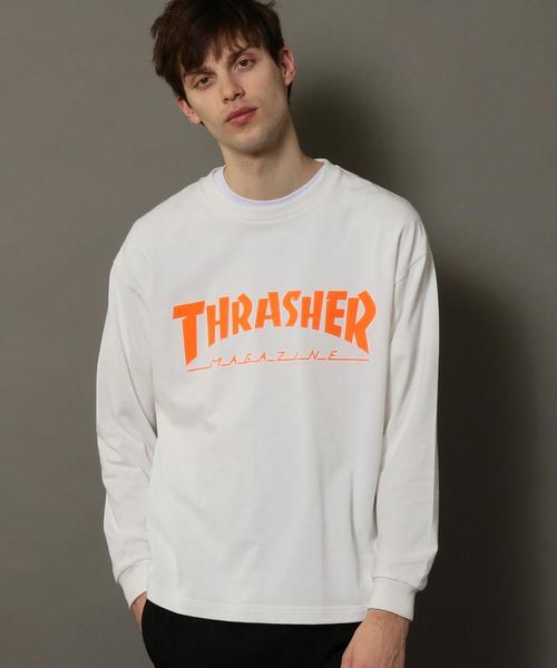 THRASHER(スラッシャー)の「【別注】 <THRASHER> LOGO LONG SLEEVE TEE/Tシャツ ◆(Tシャツ/カットソー・メンズ・グレー/ホワイト・LARGE/MEDIUM/SMALL)」の16枚目の写真