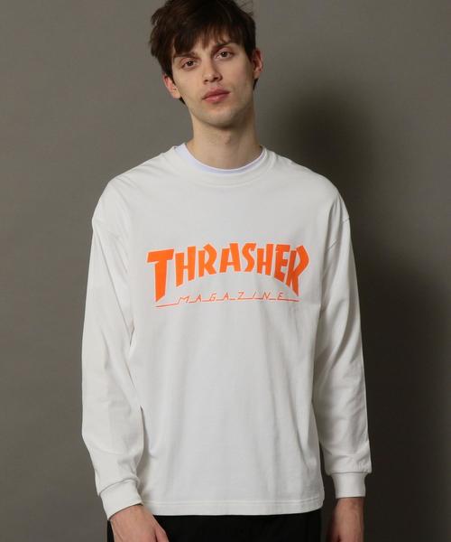 THRASHER(スラッシャー)の「【別注】 <THRASHER> LOGO LONG SLEEVE TEE/Tシャツ ◆(Tシャツ/カットソー・メンズ・グレー/ホワイト・LARGE/MEDIUM/SMALL)」の17枚目の写真