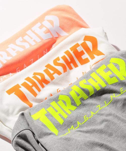 THRASHER(スラッシャー)の「【別注】 <THRASHER> LOGO LONG SLEEVE TEE/Tシャツ ◆(Tシャツ/カットソー・メンズ・グレー/ホワイト・LARGE/MEDIUM/SMALL)」の12枚目の写真
