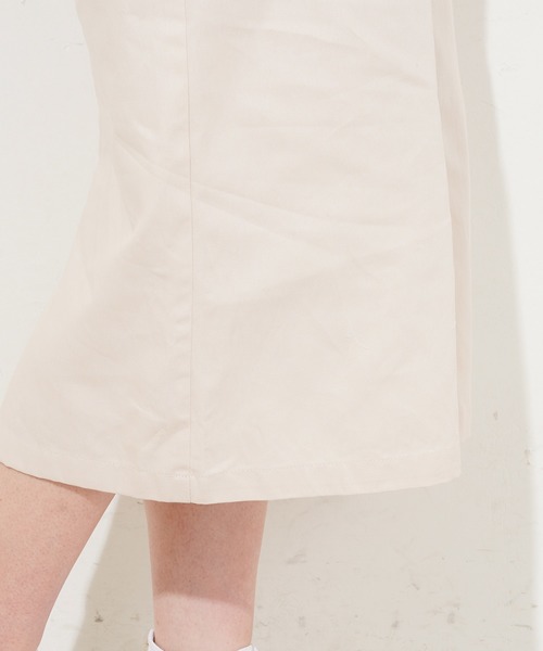 natural couture（ナチュラルクチュール）の「前あきボタンナロージャンスカ（ワンピース・レディース・アイボリー/ブラック・FREE）」の6枚目の写真