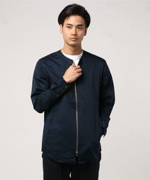 60ツイルZIPクルーシャツ
