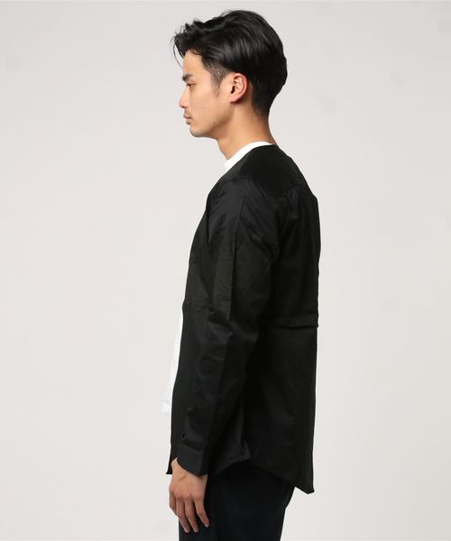 JOINT WORKS（ジョイントワークス）の「60ツイルZIPクルーシャツ（シャツ/ブラウス・メンズ・ブラック/ネイビー・LARGE/MEDIUM）」の4枚目の写真
