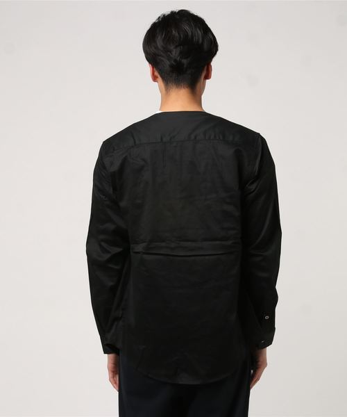 JOINT WORKS（ジョイントワークス）の「60ツイルZIPクルーシャツ（シャツ/ブラウス・メンズ・ブラック/ネイビー・LARGE/MEDIUM）」の3枚目の写真