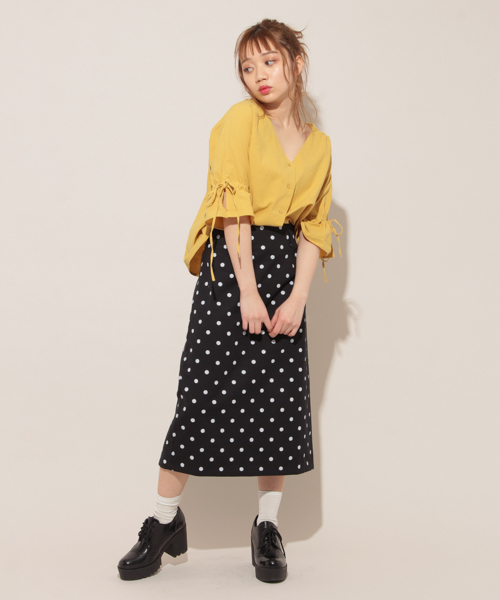 apres jour（アプレジュール）の「キャンディーＶブラウス【ZOZOTOWN限定アイテム】（シャツ/ブラウス・レディース・イエロー/その他/ミント・フリー）」の19枚目の写真