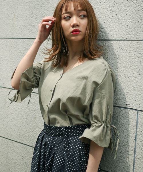apres jour（アプレジュール）の「キャンディーＶブラウス【ZOZOTOWN限定アイテム】（シャツ/ブラウス・レディース・イエロー/その他/ミント・フリー）」の22枚目の写真