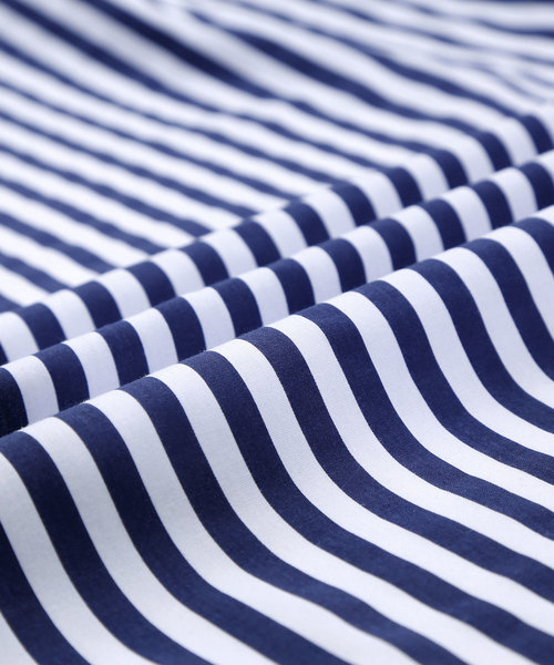 MONO-MART（モノマート）の「ストライプオーバーサイズシャツ/Stripe over size shirt(1/2 sleeve)（シャツ/ブラウス・メンズ・ピンク/ネイビー/ベージュ/サックスブルー/ブラック/マスタード・FREE）」の20枚目の写真