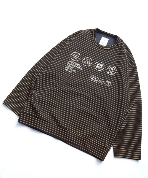 SHAREEF（シャリーフ）の「RIPPLE BORDER L/S PULL OVER（Tシャツ