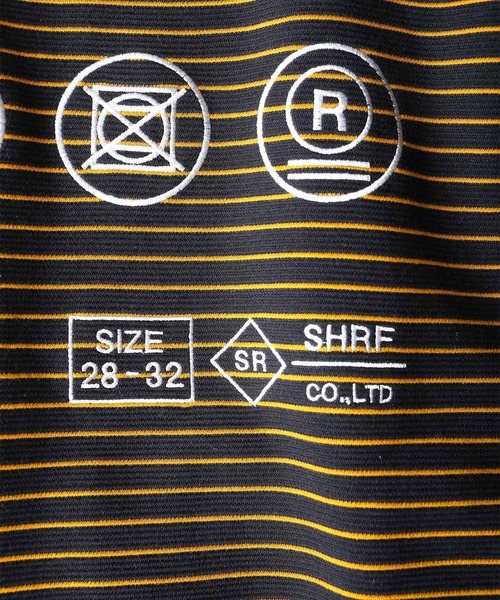 SHAREEF（シャリーフ）の「RIPPLE BORDER L/S PULL OVER（Tシャツ/カットソー・メンズ・ブラック×グレー/ブラック×イエロー/レッド系その他・1/3/2）」の8枚目の写真