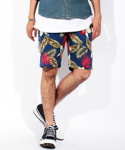 ８(eight)（エイト）の「アロハ柄 ショートパンツ コットン（その他パンツ・メンズ・ホワイト×ブラック/ホワイト×ネイビー/B/C/A・MEDIUM/LARGE/X-LARGE）」の5枚目の写真