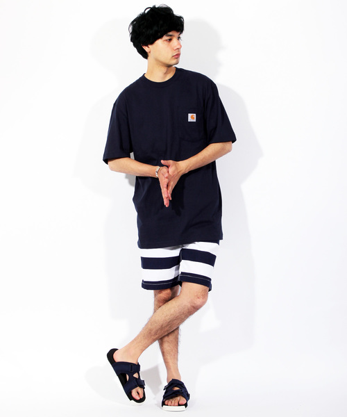 ８(eight)（エイト）の「アロハ柄 ショートパンツ コットン（その他パンツ・メンズ・ホワイト×ブラック/ホワイト×ネイビー/B/C/A・MEDIUM/LARGE/X-LARGE）」の7枚目の写真