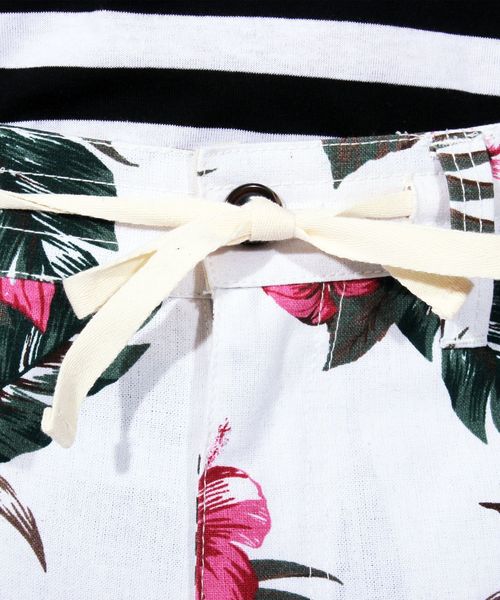 ８(eight)（エイト）の「アロハ柄 ショートパンツ コットン（その他パンツ・メンズ・ホワイト×ブラック/ホワイト×ネイビー/B/C/A・MEDIUM/LARGE/X-LARGE）」の14枚目の写真