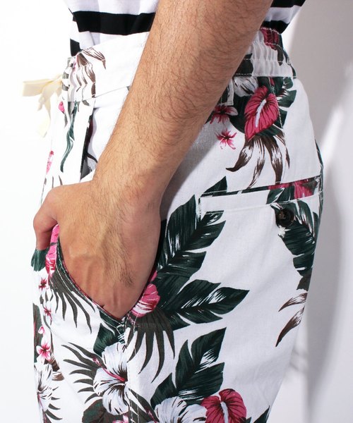 ８(eight)（エイト）の「アロハ柄 ショートパンツ コットン（その他パンツ・メンズ・ホワイト×ブラック/ホワイト×ネイビー/B/C/A・MEDIUM/LARGE/X-LARGE）」の15枚目の写真