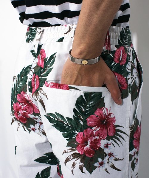 ８(eight)（エイト）の「アロハ柄 ショートパンツ コットン（その他パンツ・メンズ・ホワイト×ブラック/ホワイト×ネイビー/B/C/A・MEDIUM/LARGE/X-LARGE）」の20枚目の写真