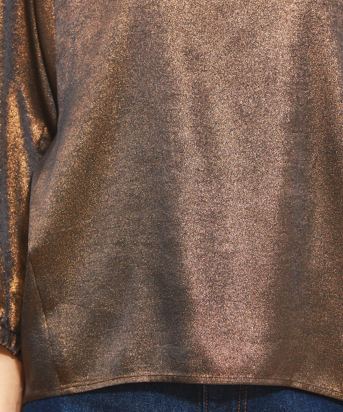Rouge vif（ルージュヴィフ）の「ラメブラウス（シャツ/ブラウス・レディース・チョコ・フリー）」の7枚目の写真